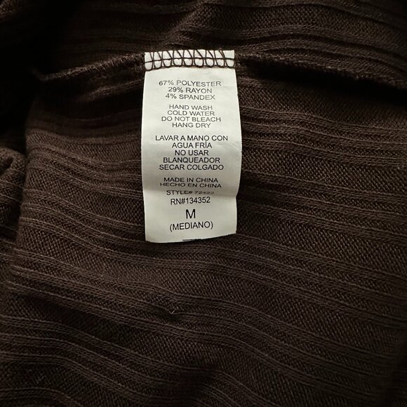 Ambiance Women's Brown Long Sleeve Dress - Form Fitting - Picture 5 of 5